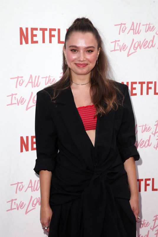 EMILIJA BARANAC at To All the Boys I’ve Loved Before Screening in Los Angeles 08/16/2018