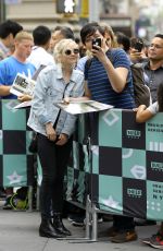 EMILY KINNEY Arrives at Build Series in New York 08/21/2018