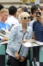 EMILY KINNEY Arrives at Build Series in New York 08/21/2018