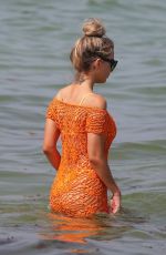 EMILY SEARS in Bikini on the Beach in Miami 08/09/2018