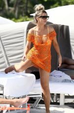 EMILY SEARS in Bikini on the Beach in Miami 08/09/2018