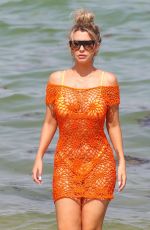 EMILY SEARS in Bikini on the Beach in Miami 08/09/2018