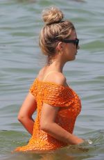 EMILY SEARS in Bikini on the Beach in Miami 08/09/2018