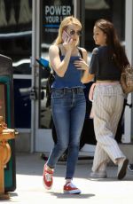 EMMA ROBERTS in Jeans Out in Los Angeles 08/16/2018