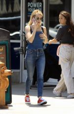 EMMA ROBERTS in Jeans Out in Los Angeles 08/16/2018