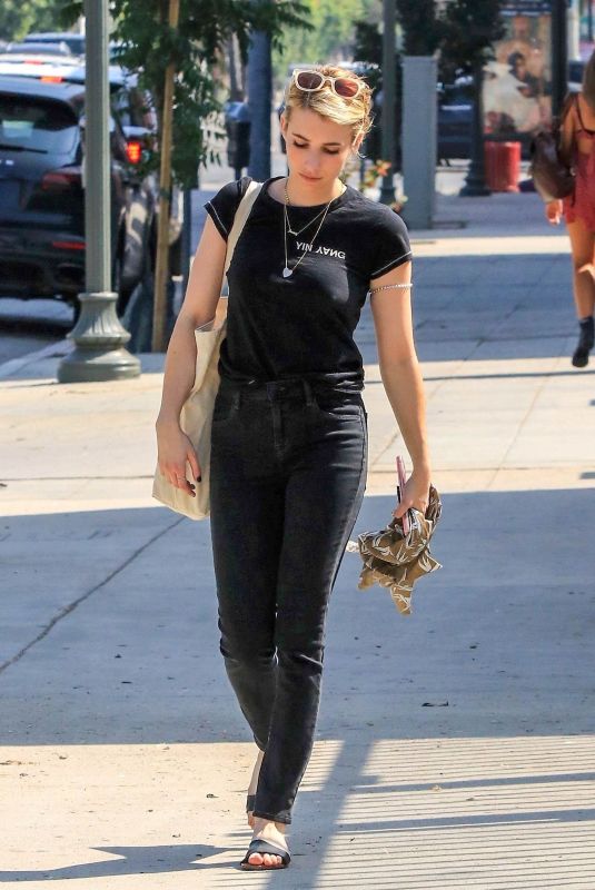 EMMA ROBERTS Out in West Hollywood 08/25/2018
