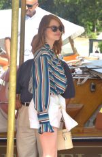 EMMA STONE Arrives at Hotel Excelsior in Venice 08/29/2018