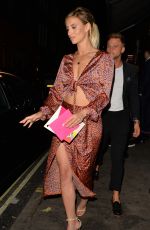 FERNE MCCANN Celebrates Her 28th Birthday at Novikov Restaurant in London 08/15/2018