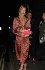 FERNE MCCANN Celebrates Her 28th Birthday at Novikov Restaurant in London 08/15/2018