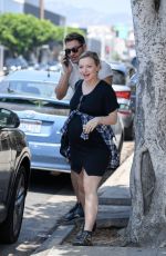 FRANCESCA EASTWOOD and Alexander Wraith Out in Hollywood 08/19/2018
