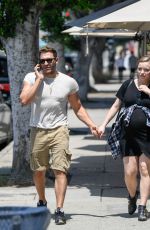 FRANCESCA EASTWOOD and Alexander Wraith Out in Hollywood 08/19/2018