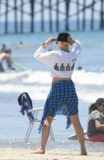 GWEN STEFANI at a Beach in Los Angeles 08/15/2018