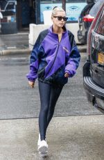 HAILEY BALDWIN Leaves Starbucks in New York 08/13/2018