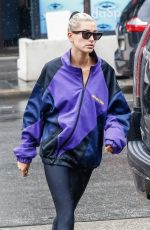 HAILEY BALDWIN Leaves Starbucks in New York 08/13/2018