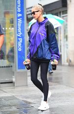 HAILEY BALDWIN Leaves Starbucks in New York 08/13/2018