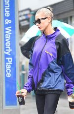 HAILEY BALDWIN Leaves Starbucks in New York 08/13/2018
