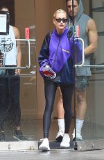 HAILEY BALDWIN Leaves Starbucks in New York 08/13/2018