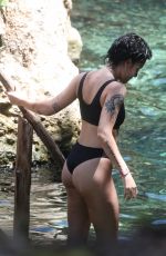 HALSEY in Bikini on Vacation in Tulum 08/15/2018