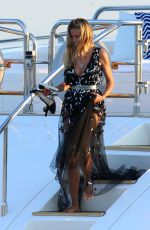 HEIDI KLUM at a Yacht in Sardinia 08/10/2018