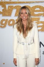 HEIDI KLUM at America’s Got Talent, Season 13 Live Show in Hollywood 08/14/2018