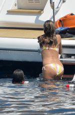 HEIDI KLUM in Bikini at a Boat Trip Around Ponza Island 08/07/2018