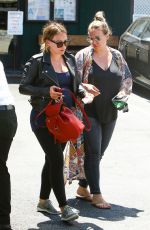 HILARY and HAYLIE DUFF Out for Lunch at Katsuya in Studio City 08/14/2018