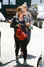 HILARY and HAYLIE DUFF Out for Lunch at Katsuya in Studio City 08/14/2018