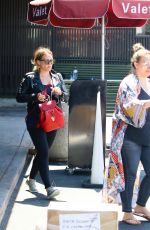 HILARY and HAYLIE DUFF Out for Lunch at Katsuya in Studio City 08/14/2018