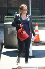 HILARY and HAYLIE DUFF Out for Lunch at Katsuya in Studio City 08/14/2018