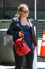 HILARY and HAYLIE DUFF Out for Lunch at Katsuya in Studio City 08/14/2018