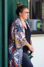 HILARY and HAYLIE DUFF Out for Lunch at Katsuya in Studio City 08/14/2018