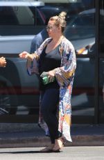HILARY and HAYLIE DUFF Out for Lunch at Katsuya in Studio City 08/14/2018