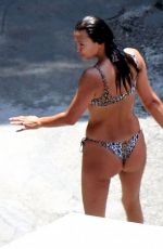 IRINA SHAYK in Bikini at a Beach in Positano 08/03/2018