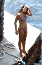 IRINA SHAYK in Bikini at a Beach in Positano 08/03/2018
