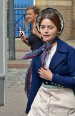 JENNA LOUISE COLEMAN on the Set of Victoria in Flamborough 08/14/2018