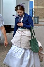 JENNA LOUISE COLEMAN on the Set of Victoria in Flamborough 08/14/2018