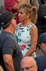 JENNIFER ANISTON and Adam Sandler on the Set of Murder Mystery in Milan 08/27/2018