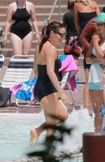 JENNIFER GARNER in Swimsuit at at a Pool in Carlsbad 08/22/2018