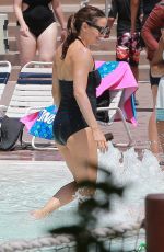 JENNIFER GARNER in Swimsuit at at a Pool in Carlsbad 08/22/2018