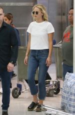 JENNIFER LAWRENCE and Cooke Maroney at JFK Airport in New York 08/07/2018