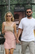 JENNIFER LAWRENCE and Cooke Maroney Out and About in Paris 08/08/2018