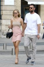 JENNIFER LAWRENCE and Cooke Maroney Out and About in Paris 08/08/2018