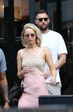 JENNIFER LAWRENCE and Cooke Maroney Out and About in Paris 08/08/2018