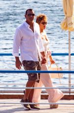 JENNIFER LOPEZ and Alex Rodriguez Out for Dinner in Nerano 08/10/2018