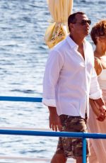 JENNIFER LOPEZ and Alex Rodriguez Out for Dinner in Nerano 08/10/2018