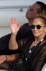 JENNIFER LOPEZ at a Boat Ride in Capri 08/08/2018