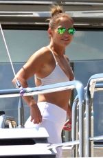 JENNIFER LOPEZ at a Yacht in Costiera Amalfitana Capri 08/07/2018