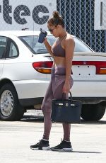 JENNIFER LOPEZ in Tights Heading to a Gym in Miami 08/24/2018