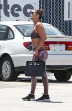 JENNIFER LOPEZ in Tights Heading to a Gym in Miami 08/24/2018