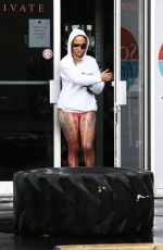 JENNIFER LOPEZ Leaves a Gym in Miami 08/25/2018